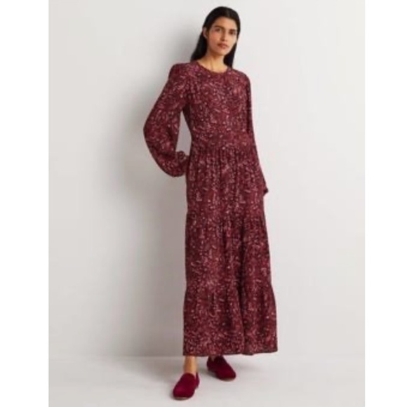BODEN: Crew Neck Maxi Tier Dress (NWOT) - Picture 1 of 5